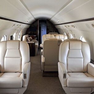inside a private jet